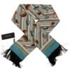 Multicolor Silk Seashell Printed Scarf