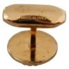 Elegant Gold Plated Brass Men's Cufflinks