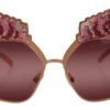 Chic Rose Sequin Embroidered Sunglasses