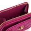 Elegant Purple Quilted Leather Wallet