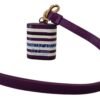 Chic Purple Leather Airpods Case