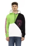 White Cotton Men Hoodie