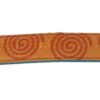 Chic Orange Leather Shoulder Strap Accessory