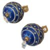 Elegant Dangling Crystal Christmas Ball Earrings
