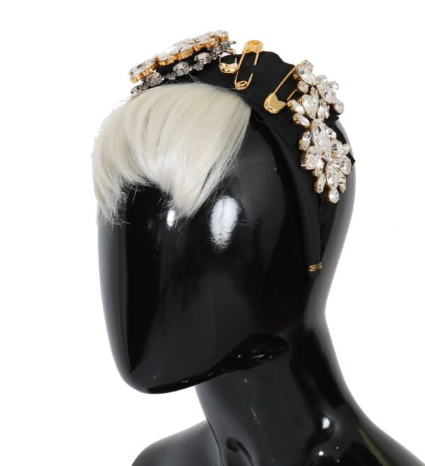 4272234.jpg Elegant Black Crystal Headband Diadem