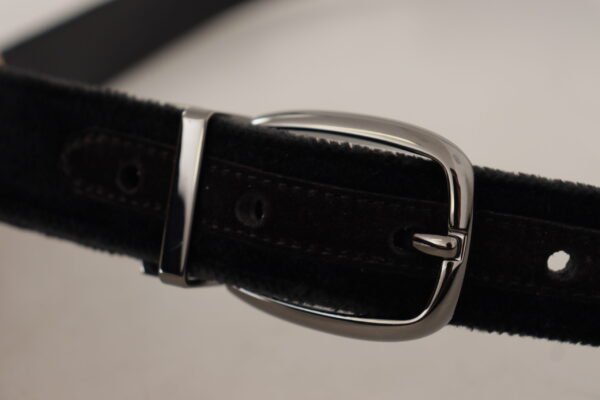 4282936.jpg Elegant Black Velvet Designer Belt