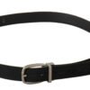 4288202.jpg Elegant Black Canvas & Leather Belt