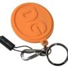 Chic Orange & Gold Keychain Accessory