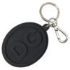 Untitled design - 105 Elegant Black Rubber and Brass Keychain