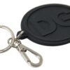 Untitled design - 106 Elegant Black Rubber and Brass Keychain