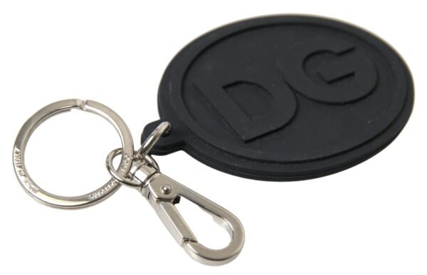 Untitled design - 106 Elegant Black Rubber and Brass Keychain