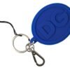 Untitled design - 107 Chic Brass and Rubber Logo Keychain