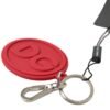 Untitled design - 112 Chic Red Rubber and Brass Designer Keychain