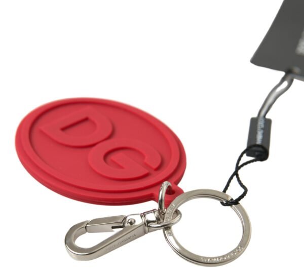 Untitled design - 112 Chic Red Rubber and Brass Designer Keychain