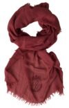Luxury Cashmere Silk Men's Maroon Scarf