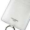 Elegant White Leather Cardholder Lanyard