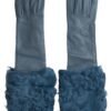 Untitled design - 7 Elegant Blue Leather Gloves with Fur Trim