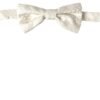Elegant Ivory Fantasy Pattern Silk Bow Tie
