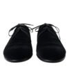 Elegant Black Velvet Derby Dress Shoes