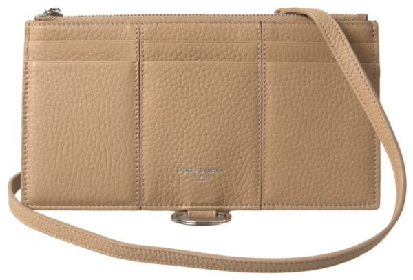 Untitled design - 20 Elegant Beige Leather Wallet with Detachable Strap