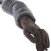 4354407.jpg Elegant Gray Mink Fur Leather Elbow Gloves