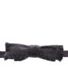 4354541.jpg Elegant Black Paisley Silk-Wool Blend Bow Tie