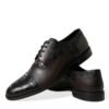 Elegant Brown Formal Derby Dress Shoes