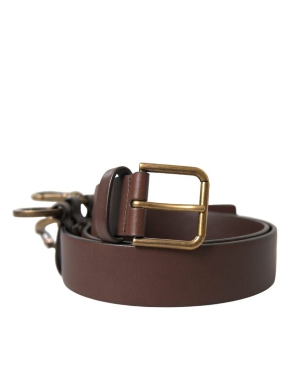 4383561.jpg Elegant Brown Calf Leather Belt - Timeless Accessory