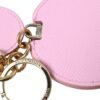4396853.jpg Elegant Pink Gold Leather Keychain