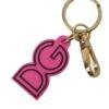 4396950.jpg Chic Gold and Pink Logo Keychain