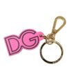 4396952.jpg Chic Gold and Pink Logo Keychain