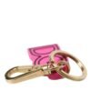 4396953.jpg Chic Gold and Pink Logo Keychain