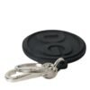 4396962.jpg Chic Black and Silver Logo Keychain