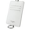 White Calf Leather Lanyard Logo Card Holder Wallet