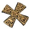 Black Crystals Embellished Cross Pin Brooch