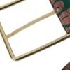 4413620.jpg Multicolor Floral Jacquard Lurex Gold Buckle Belt