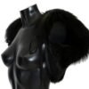 467128.jpg Elegant Black Silver Fox Fur Scarf