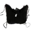 467130.jpg Elegant Black Silver Fox Fur Scarf