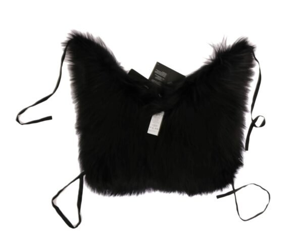 467130.jpg Elegant Black Silver Fox Fur Scarf