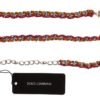 Elegant Multicolor Crystal-Embellished Belt