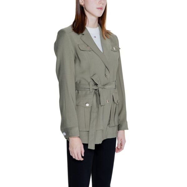 4766167.jpeg Green Viscose Suits & Blazer