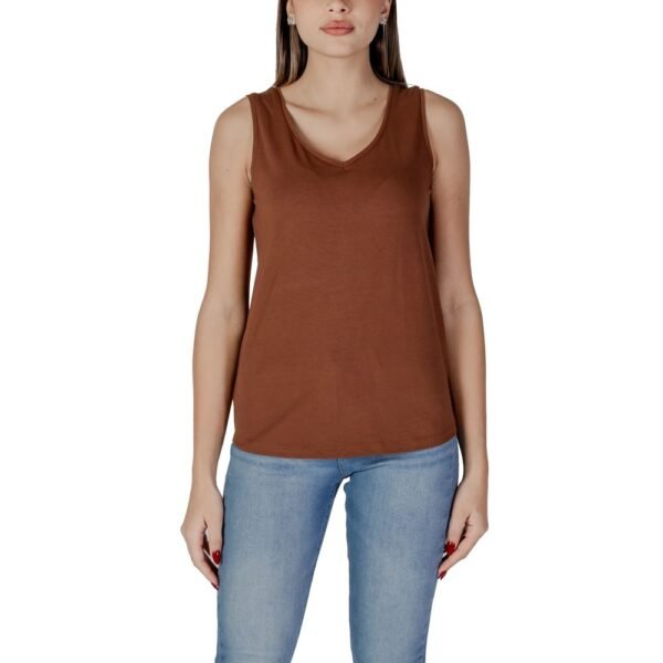4767234.jpeg Brown Cotton Tops & T-Shirt
