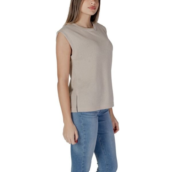 4767422.jpeg Beige Viscose Tops & T-Shirt