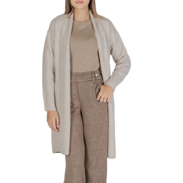 4769448.jpeg Beige Polyester Cardigan