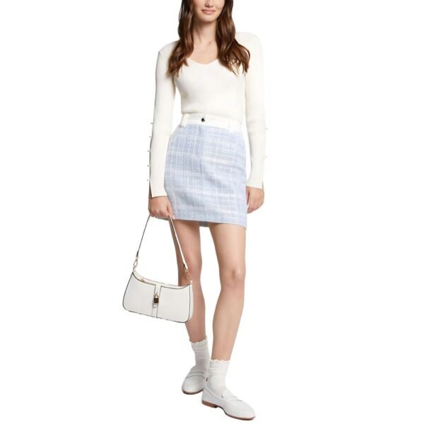 4775985.jpeg Blue Polyester Skirt