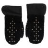 Studded Black Leather Gentleman's Gloves