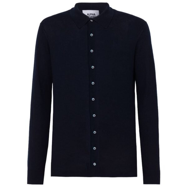6164732.jpeg Blue Cotton Shirt