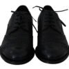 Elegant Dark Blue Wingtip Derby Dress Shoes