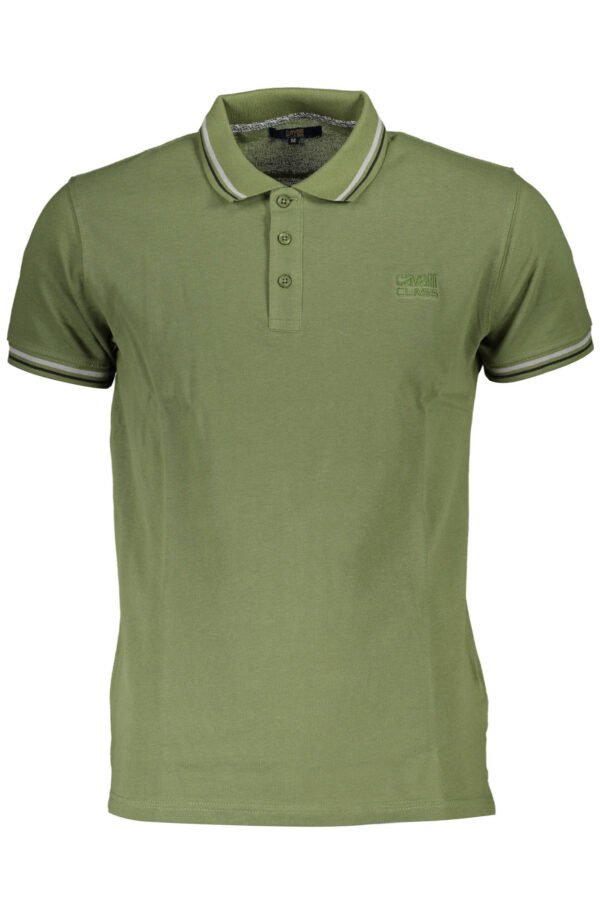 cavalliclasspolomanichecorteuomoverde_1.jpg CAVALLI CLASS POLO SHORT SLEEVES MEN GREEN