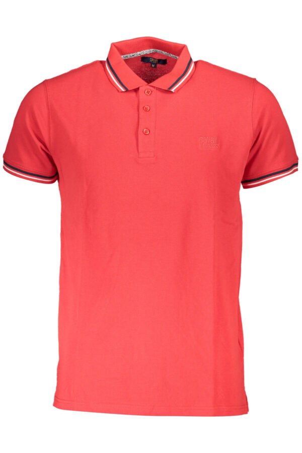 cavalliclasspolomanichecorteuomorosso_1.jpg CAVALLI CLASS POLO SHORT SLEEVES MEN RED